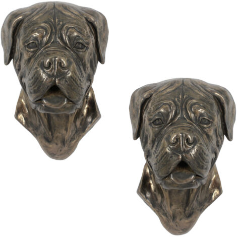 Perro de Burdeos, Dogo de Burdeos, Mastín Francés - estatuilla de perro, busto colgante, decoración única para un amante de los perros de Art-Dog