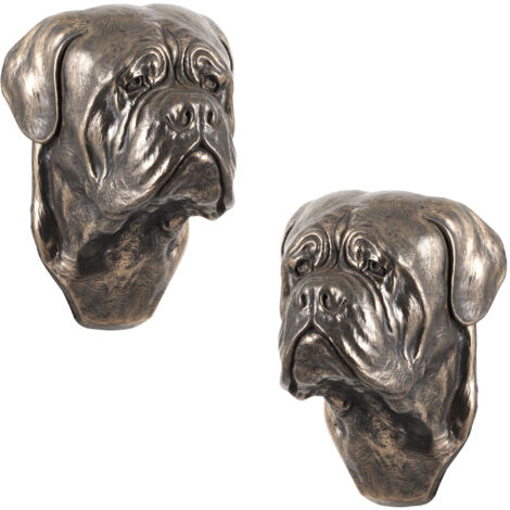Perro de Burdeos, Dogo de Burdeos, Mastín Francés I - estatuilla de perro, busto colgante, decoración única para un amante de los perros de Art-Dog