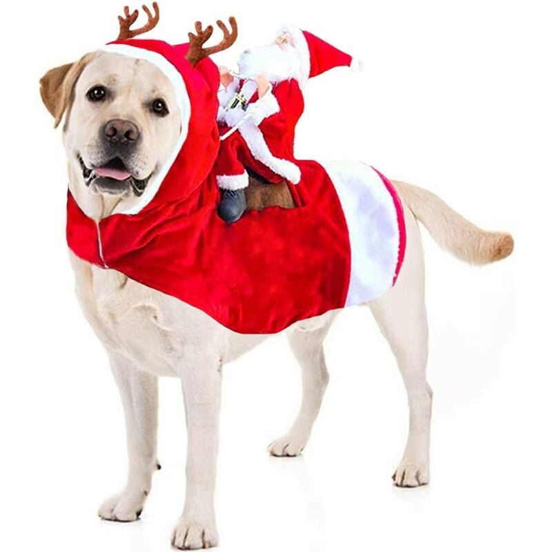 

Perro Disfraz de Navidad Papá Noel Disfraz de perro Navidad Disfraz de Navidad para perro Gato Ropa de Navidad para mascotas Correr Papá Noel