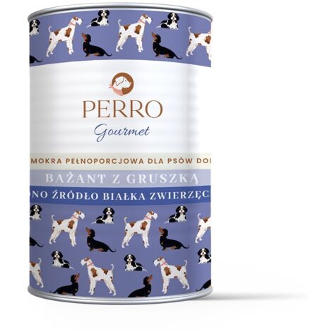 PERRO Gourmet Fagiano con Pera per Cani 400g