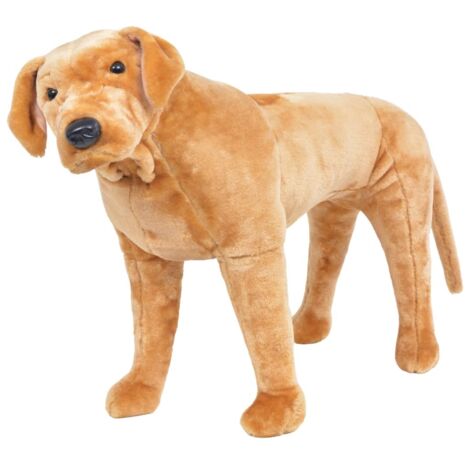 Perro labrador de peluche de pie marrón claro XXL