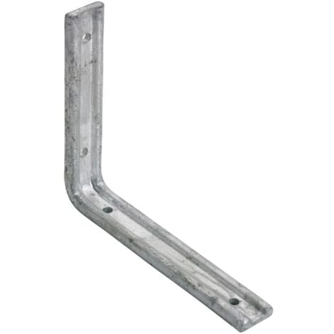 Perry 250mmx200mm Galvanised Fluted Angle Bracket (PK-2)