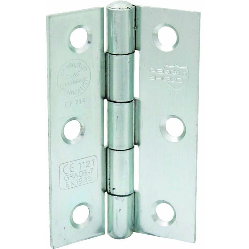 Perry - 75MM 3' NO.5000 Shield Grade CE7 Certifire Fire Door Butt Hinge with