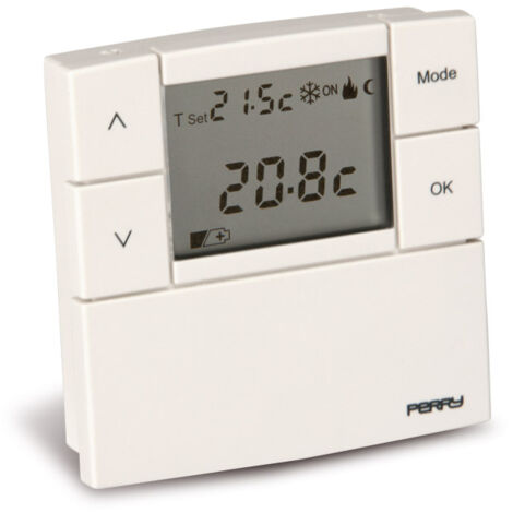 VEMER Chronos Digitales Heizungsthermostat – Touchscreen, Batteriebetrieben, Wochenprogramm