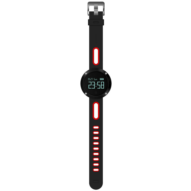 

Perseguidor de la aptitud de la pulsera de la pulsera del reloj elegante del ritmo cardíaco IP67 con el monitor del contador del sueno,rojo