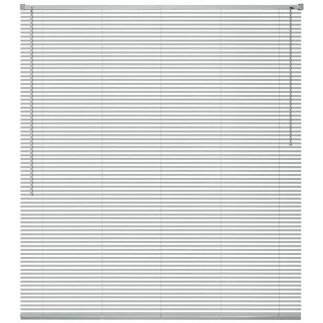 Persiana aluminio 100x160 cm plateada