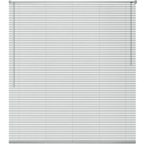 Persiana aluminio 140x160 cm plateada