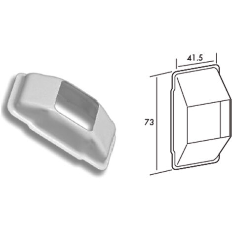 Persiana carcasa pasacintas aluminio blanca C-22mm