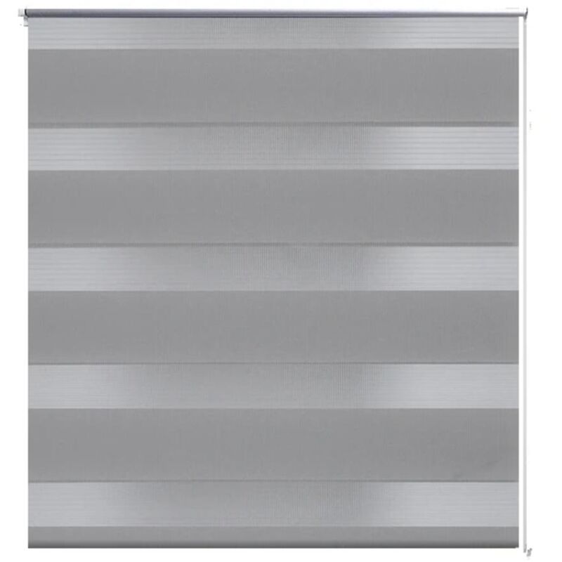 

vidaXL Persiana Cebra Estor a Rayas 40x100 cm Gris - Gris