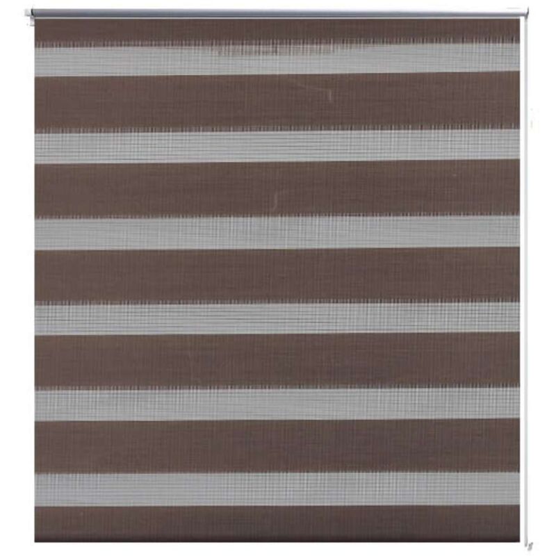 

vidaXL Persiana Cebra Estor a Rayas 80x175 cm Café - Marrón