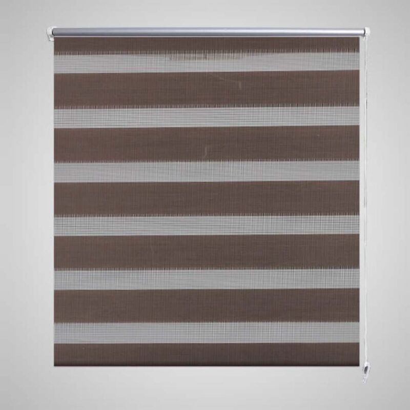 

vidaXL Persiana Cebra Estor a Rayas 100x175 cm Café - Marrón