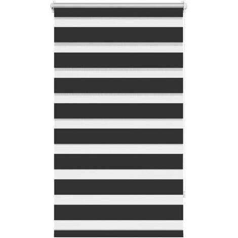 Persiana Cebra 70 x 120 cm Negro vidaXL