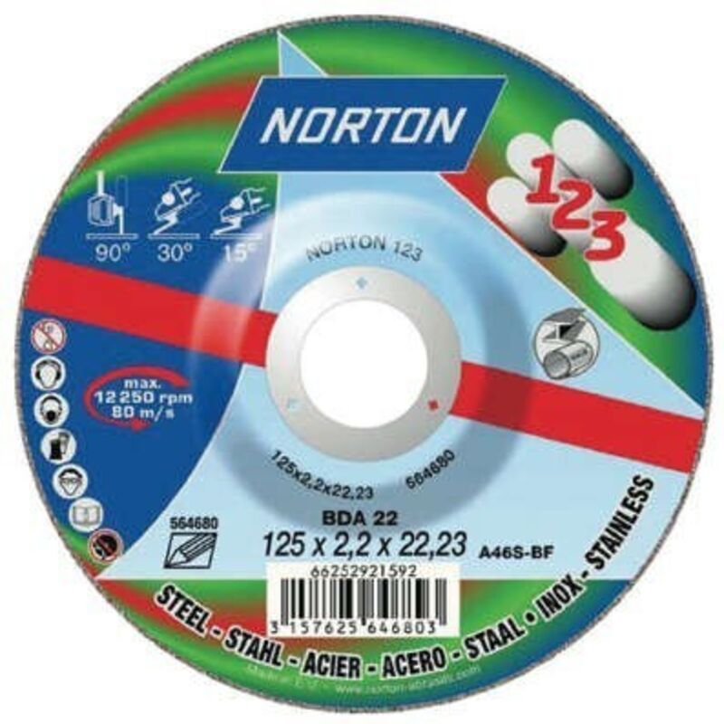 

Norton Disco Vulcan Corte Piedra 230*3.2*22 Hundid