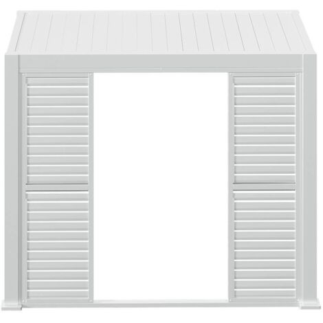 Persiana corredera para pérgola bioclimática Evora - 1 3 lados - 2,7 x 2,34m Blanco - Hespéride