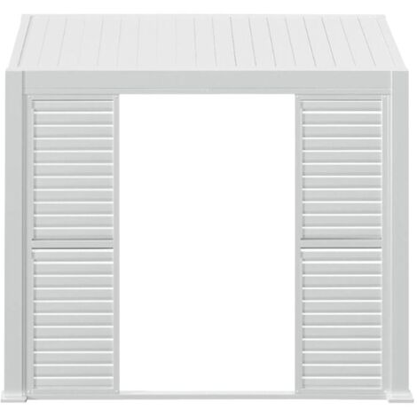 Persiana corredera para pérgola bioclimática Evora - 1 3 lados - 3,4 x 2,3m Blanco - Hespéride