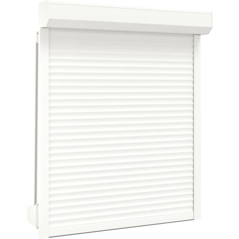 Persiana de aluminio blanca 110x130 cm vidaXL