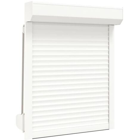 Persiana de aluminio blanca 80x100 cm vidaXL