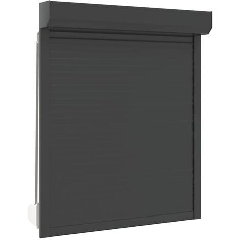 Persiana de aluminio gris antracita 110x130 cm vidaXL