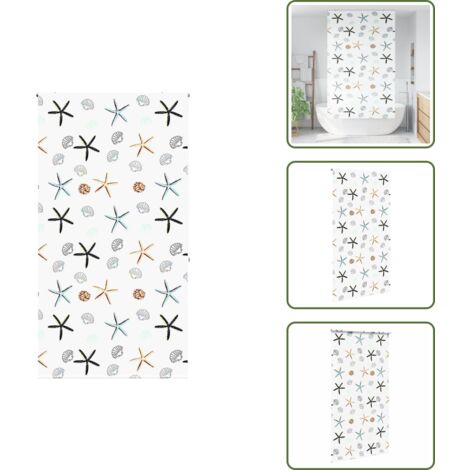 Persiana de ducha - vidaXL Estor enrollable para ducha 140x240 cm tela ancho 136 cm - Persiana de vidrio