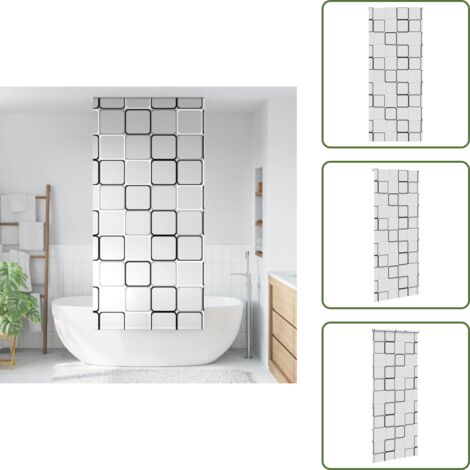 Persiana de ducha - vidaXL Estor enrollable para ducha tela 100x240 cm ancho 96 cm - Persiana de vidrio