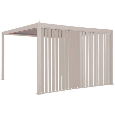 Persiana de pérgola de barro Evora de 3 m - Hespéride