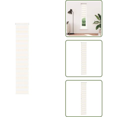 Persiana de poliéster - vidaXL Estor cebra beige mármol tejido ancho 40,9 cm poliéster - Estor de madera