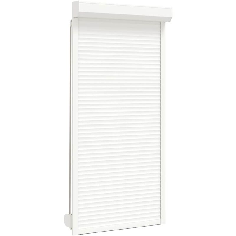 

vidaXL Persiana Enrollable Aluminio Blanca 100x210 cm - Blanco