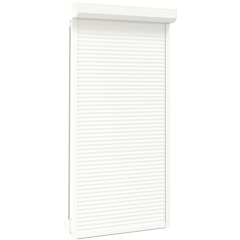 

vidaXL Persiana Enrollable Aluminio Blanca 110x220 cm - Blanco