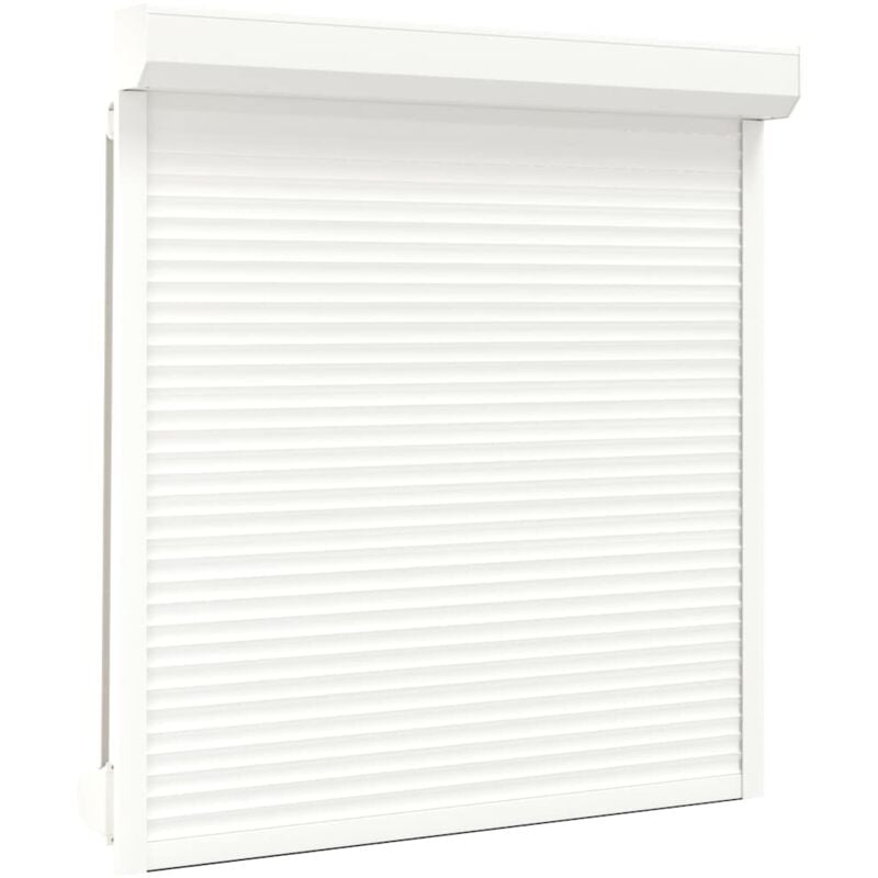 

vidaXL Persiana Enrollable Aluminio Blanca 140x150 cm - Blanco