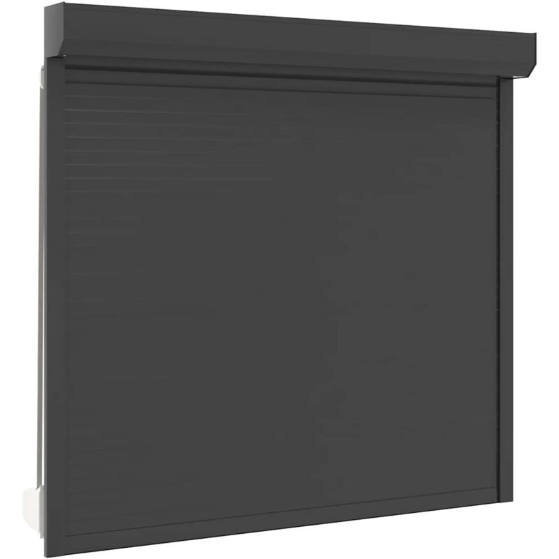 

vidaXL Persiana Enrollable Aluminio Gris Antracita 160x150 cm - Antracita