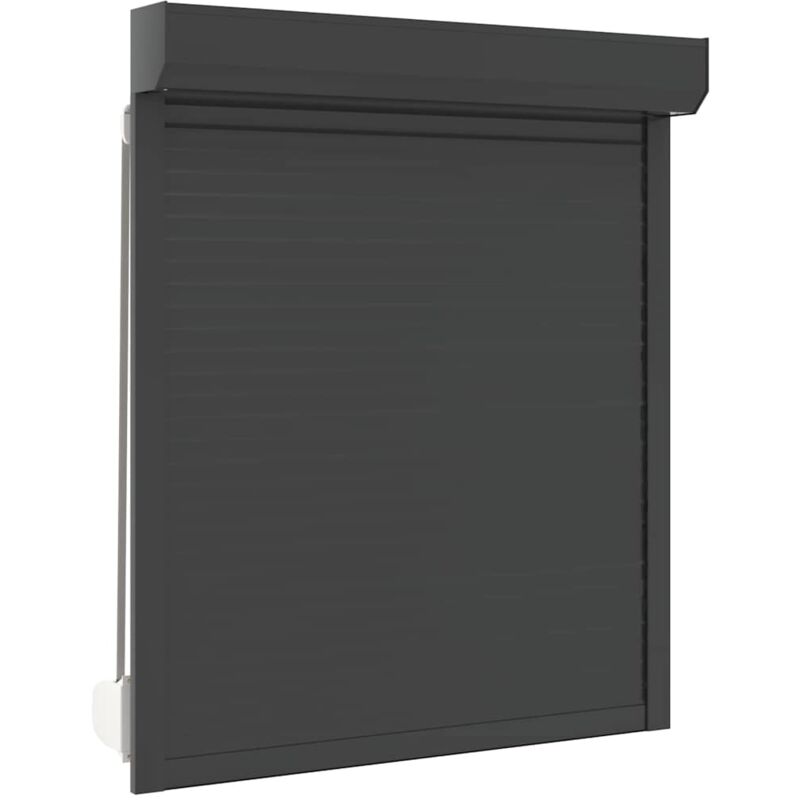 

Vidaxl - Persiana Enrollable Aluminio Gris Antracita 110x130 cm - Antracita
