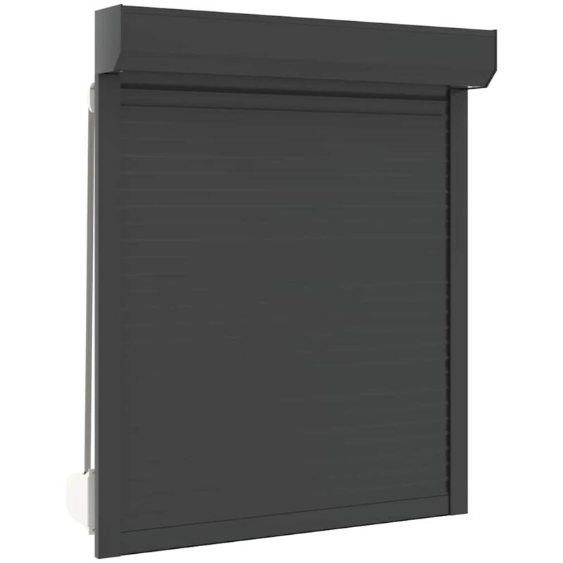 

vidaXL Persiana Enrollable Aluminio Gris Antracita 100x120 cm - Antracita