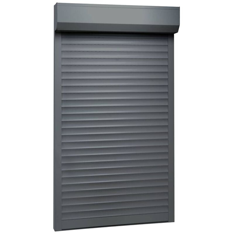 

Persiana enrollable aluminio gris antracita 100x210 cm - Gris