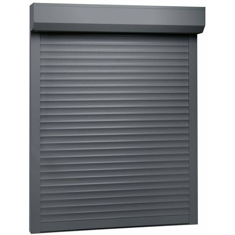 

Persiana enrollable aluminio gris antracita 130x140 cm