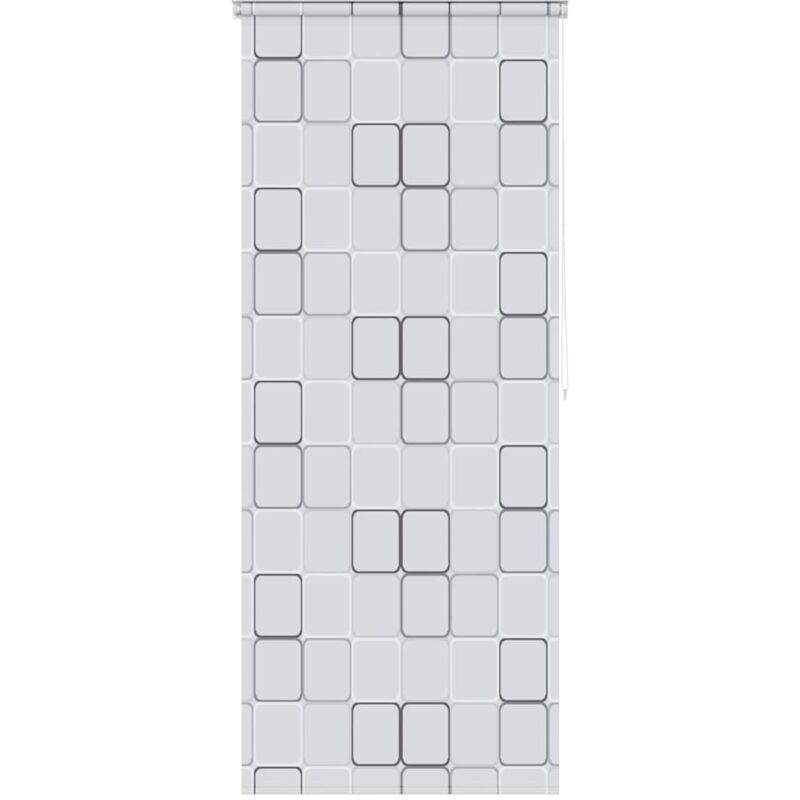 

vidaXL Persiana enrollable de ducha 100x240 cm cuadrados - Blanco