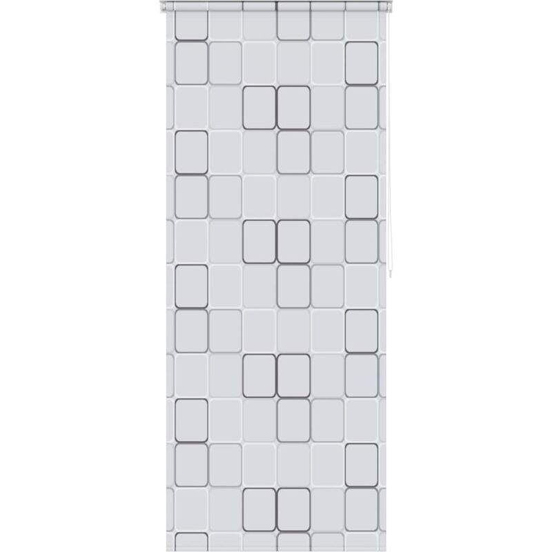 

vidaXL Persiana enrollable de ducha 120x240 cm cuadrados - Blanco