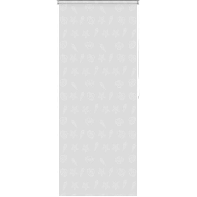 

vidaXL Persiana enrollable de ducha 100x240 cm estrella de mar - Gris
