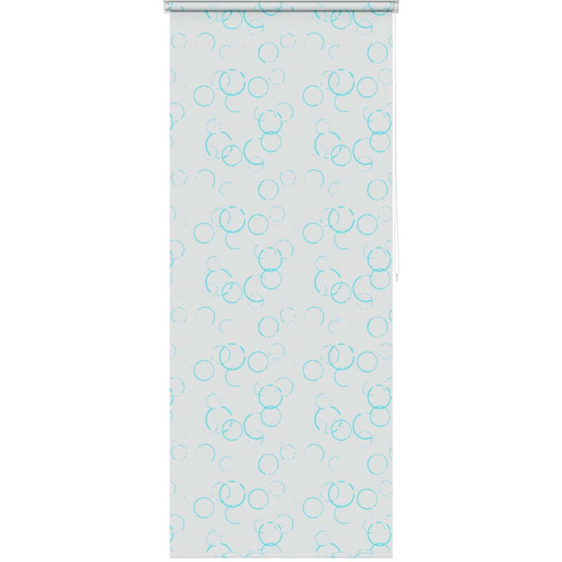 

vidaXL Persiana enrollable de ducha 80x240 cm burbujas - Blanco
