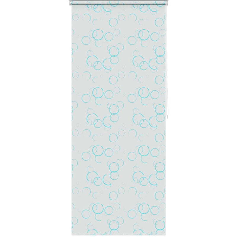 

vidaXL Persiana enrollable de ducha 100x240 cm burbujas - Blanco