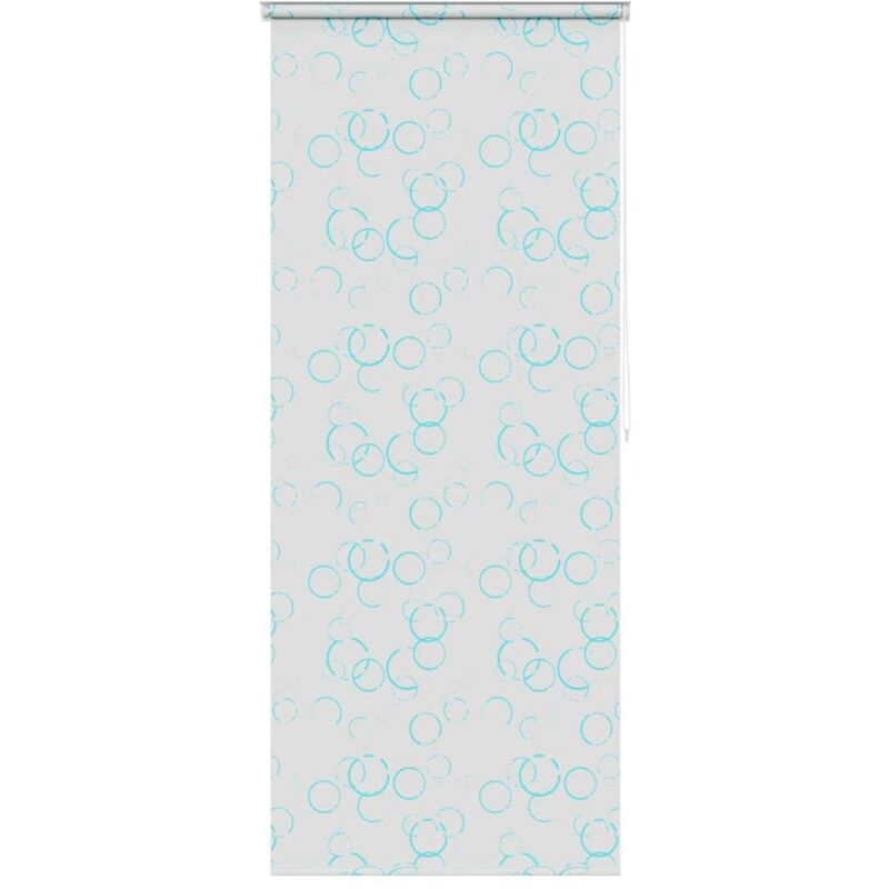 

vidaXL Persiana enrollable de ducha 120x240 cm burbujas - Blanco
