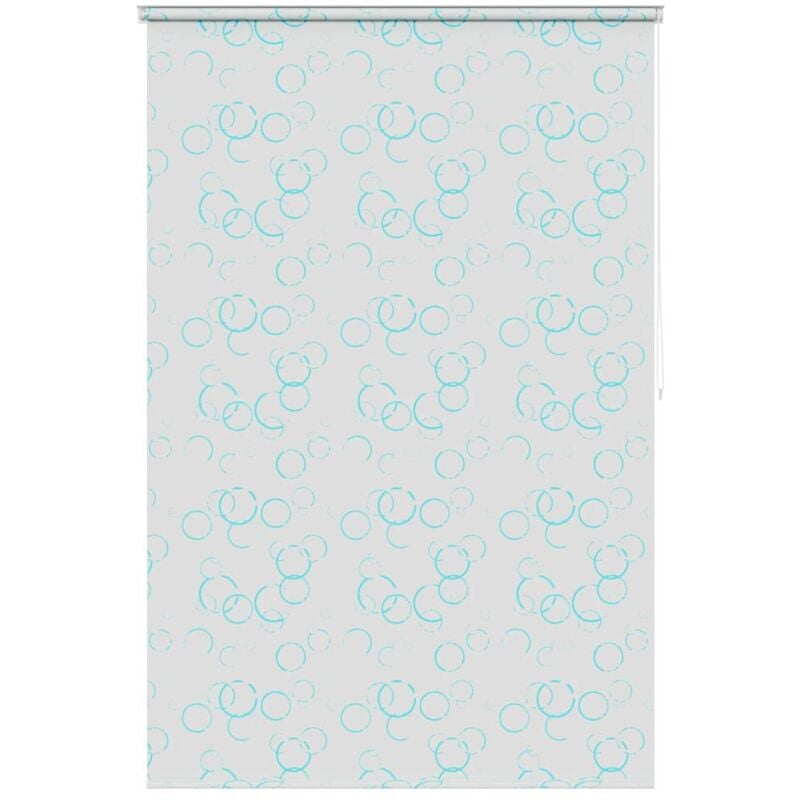 

vidaXL Persiana enrollable de ducha 140x240 cm burbujas - Blanco