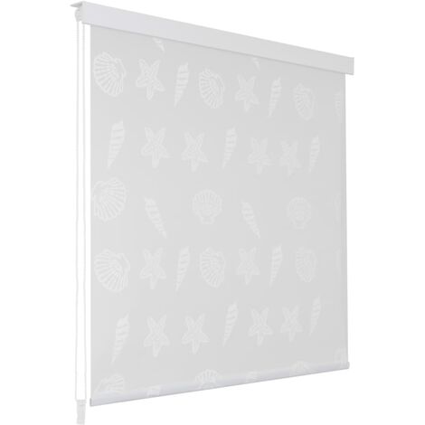Persiana enrollable de ducha 120x240 cm estrella de mar - Gris