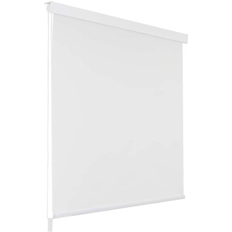 Persiana enrollable de ducha blanco 100x240 cm vidaXL