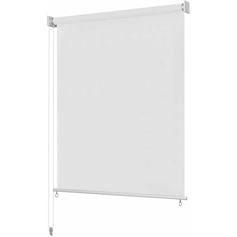 

Persiana enrollable de exterior HDPE blanca 80x140 cm