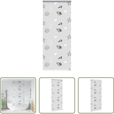 Persiana enrollable -  Estor enrollable para ducha casete tela 110x240 cm ancho 106 cm