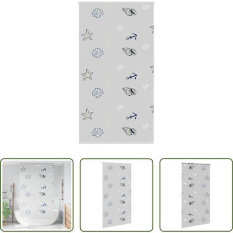 Persiana enrollable -  Estor enrollable para ducha tela 130x240 cm ancho 126 cm