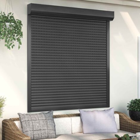 Persiana enrollable Manual Antracita 140 x 150 cm