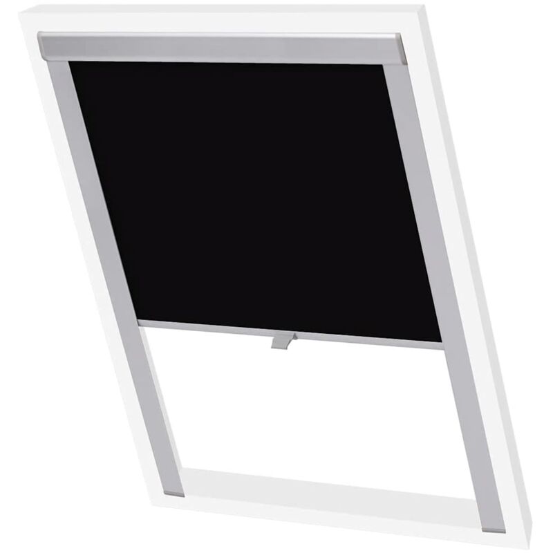 

Persiana enrollable opaca negra MK06 - Negro - Vidaxl