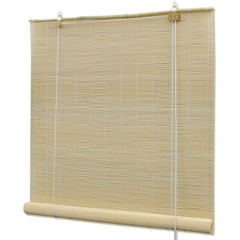 Vidaxl - Persianas enrollables de bambú natural 80x160 cm Beige