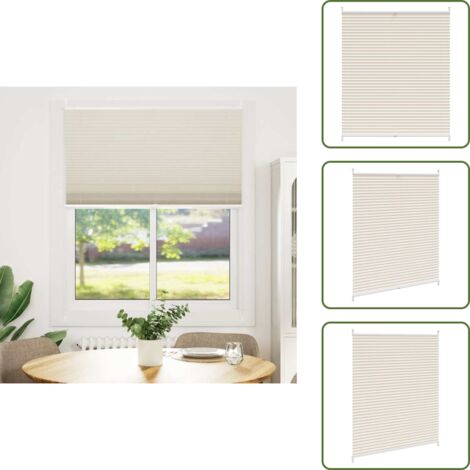 Persiana moderna - Plisé Para Ventana Persiana 110X150cm Crema - Persiana para dormitorio